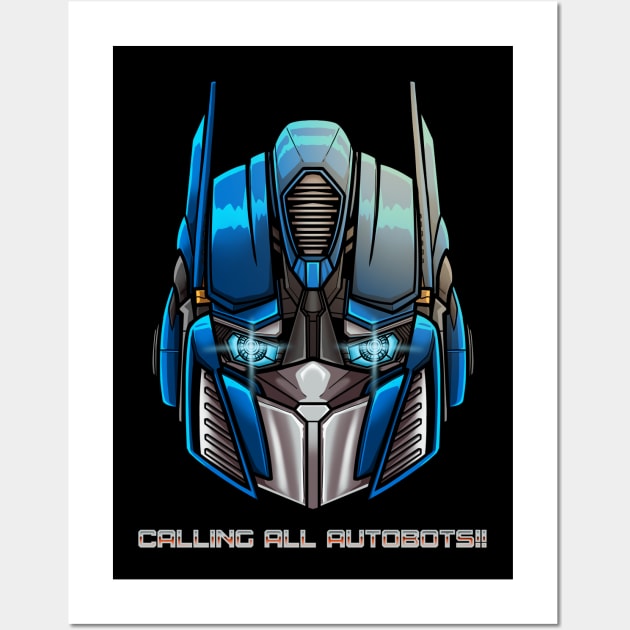 Calling All Autobots Artwork Wall Art by namanyastudios